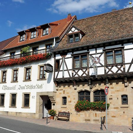 Weinkastell Zum Weissen Ross Hotel Kallstadt Exterior foto